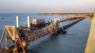 new pamban bridge Rameshwaram l its Indias only l Nature photography l Srilanka 18kms only [upl. by Uyerta534]