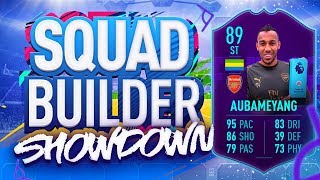 FIFA 19 SQUAD BUILDER SHOWDOWN PLAYER OF THE MONTH AUBAMEYANG 89 Rated Auba Vs Itani [upl. by Drusus849]