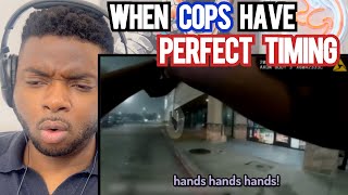 Brit Reacts To WHEN COPS HAVE PERFECT TIMING [upl. by Weidner650]