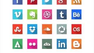 Free Flat Social Media Icons Sets For Download 2015 [upl. by Savadove]