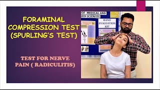 Foraminal Compression Test Spurlings Test Cervical Nerve Compression Cervical pain [upl. by Anisamot]