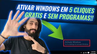 Como ATIVAR o Windows em 5 cliques DE GRAÇA SEM ATIVADOR SEM CRACK SEM NADA [upl. by Nolahp]