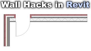 Wall Hacks in Revit Tutorial [upl. by Enid]