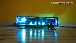 Federal Signal Vama P7000 California Blue lightbar lightbarmarci lights federalsignal code3 cop [upl. by Eluk852]