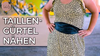 Taillengürtel selber nähen  Nähtutorial  LaLilly [upl. by Liagabba142]