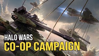 Halo Wars  Campaign CoOp Shack amp Tex fight the Covenant [upl. by Ahsilat]