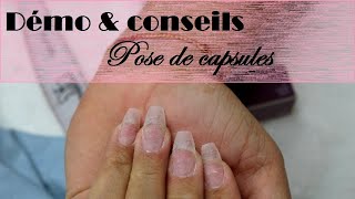 UNE POSE DE CAPSULES EN 8 ÉTAPES POUR ONGLES EN GEL ACRYLIQUE POLYGEL [upl. by Bainter]