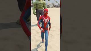 SUPERHEROES IRON MAN  SPIDERMAN  HULK CAR THROW CHALLENGE shorts [upl. by Nnhoj]