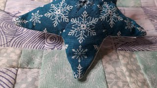 Stuffed star using English Paper Piecing [upl. by Belac844]