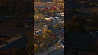 The West End Is The Best End 💯🍂🍁 TheHamptonsOfTheMidWest DroneShot LeafPeeping FallVibes [upl. by Aihseuqram469]