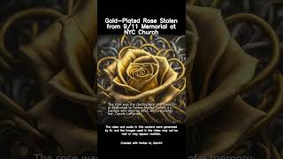 GoldPlated Rose Stolen from 911 Memorial at NYC Church new shorts [upl. by Kirk246]