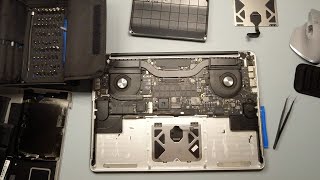 Changing out the A1398 Macbook Pro Trackpad [upl. by Adiuqal]