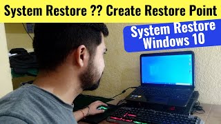 How to Create System Restore Point in Windows 10 and How to System Restore Laptop in Hindi 2020 [upl. by Aldora]