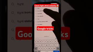 check flight by Google tricks instantly shorts googletricks viraltech [upl. by Ayanad]