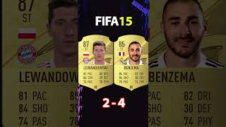 LEWANDOWSKI VS BENZEMA FIFA COMPARISON [upl. by Refynnej]