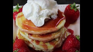 Easy Pancakes Recipe  How to Make Pancakes [upl. by Lombardy]