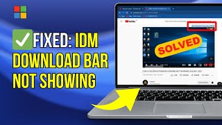 How to fix IDM not showing download bar in Google Chrome Quick 2 Method [upl. by Basir]