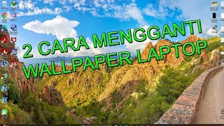 Cara Mengganti Wallpaper Laptop atau PC [upl. by Annaitat]