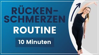 Rückenschmerzen Routine ➡️ 10 Minuten Rückenübungen für jeden Tag [upl. by Nnayram]