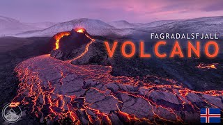 ICELANDIC VOLCANO ERUPTION 4K  Flying through the lava [upl. by Magocsi279]