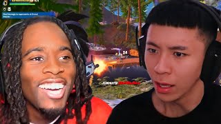 Ray and Kai Cenat Attempt To Get Their First Win On Fortnite [upl. by Hughett]