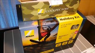 Nikon Coolpix W300 unboxing [upl. by Annoyt]