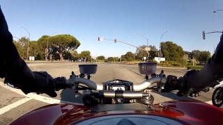 Ducati Streetfighter 1098 vs Ducati Hypermotard 1100 EVO SP  Drag Race [upl. by Roi]