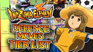 Inazuma Eleven  Defence Moves Tier List [upl. by Syxela]