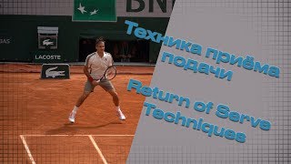 Roger Federer Return of Serve Techniques [upl. by Irrehs]