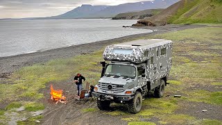 Island im MB Zetros 4x4 GRAND TOUR Mercedes Zetros Exmo Building a Fire EXPEDITION ICELAND 17 [upl. by Bancroft]