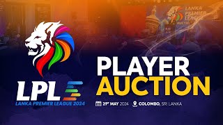 🔴 LIVE  Lanka Premier League 2024 Player Auction [upl. by Nagle990]