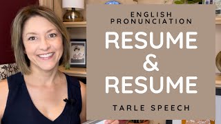 How to Pronounce RESUME amp RESUME  American English Heteronym Pronunciation Lesson learnenglish [upl. by Nailluj]