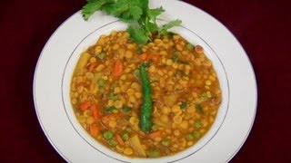 Chana Dal With Vegetable Fry Recipe Video [upl. by Riegel]