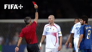 Zinedine Zidane’s final moments as a footballer  Red card v Italy at FIFA World Cup Germany 2006™ [upl. by Prisca]