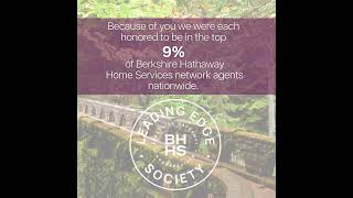 Berkshire Hathaway Home Services Leading Edge Award [upl. by Valdas]