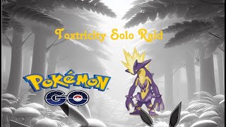 Toxtricity Strinder Solo Raid  Pokémon Go  Shiny [upl. by Alhan717]