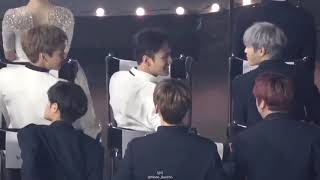 181128 뉴이스트 NUEST Baekho Aron and Minhyun  Daniel Moment at 2018 Asian Artist Awards [upl. by Wincer]