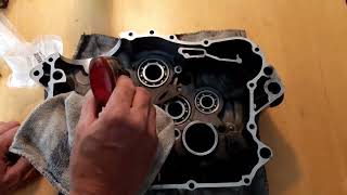 Yamaha XT350 55V Full Restoration Rebuild Part 3 Engine Assembly [upl. by Ldnek]