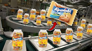 How Alpenlibe Toffee Are Made in Factory  Alpenlibe Toffee Manufacturing Process In India Factory [upl. by Aldas]