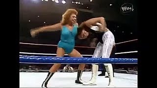 The Fabulous Moolah vs Sensational Sherri Martel 8281987 [upl. by Fang]