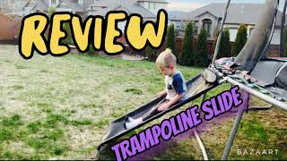 Super cool trampoline slide review video [upl. by Deana]