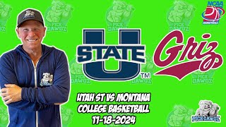 Utah State vs Montana 111824 Free College Basketball Picks and Predictions  NCAAB Pick [upl. by Smallman]