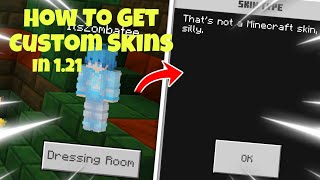 How to upload your skin in Minecraft Bedrock Edition 121 [upl. by Anissej83]