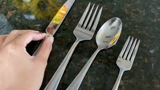 Mikasa Virtuoso 65 Piece Stainless Steel Flatware Set Review Long lasting elegant silverware from M [upl. by Blim]