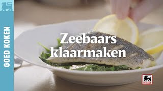 Zeebaars klaarmaken [upl. by Adiahs]