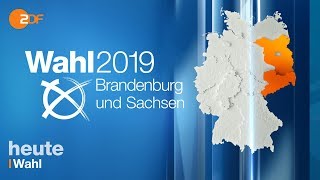 Wahlen in Brandenburg und Sachsen live Die 1800 Uhr Prognose [upl. by Ednargel]