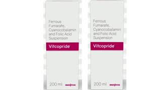 Vitcopride Syrup Ferrous Fumarate Cyanocobalamin and Folic Acid Suspension Syrup [upl. by Cavuoto63]