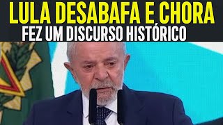 LULA EM LÁGRIMAS FAZ O DISCURSO MAIS TOCANTE SOBRE OS POBRES DO BRASIL É DE ARREPIAR [upl. by Neelloj957]