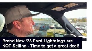 Get great deals on new 2023 Ford Lightnings still on the lot [upl. by Lleze]