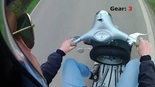 8 of 8 Restorated Vespa GS 150 VS5T 1961  Presentation  Introduction Riding  POV  High Speed [upl. by Ellis]